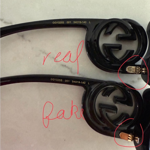 TIPS ON AUTHENTICITY OF GUCCI , CHANEL , VERSACE , ETC SUNGLASSES - Picture 14 of 16